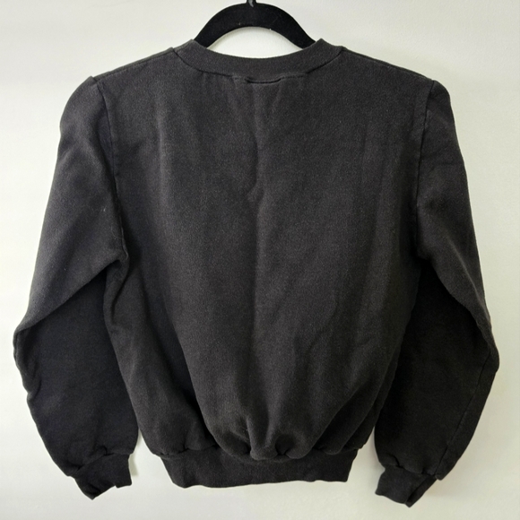 RARE Vintage 90s University of PlayBoy Black Crewneck Sweatshirt Size XS Womens - Picture 2 of 4